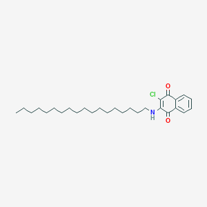 molecular formula C28H42ClNO2 B14740682 2-Chloro-3-(octadecylamino)naphthalene-1,4-dione CAS No. 6305-26-6