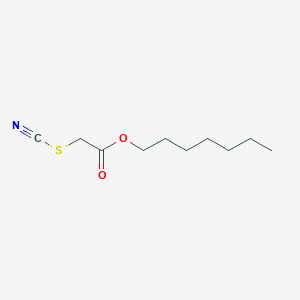 Thiocyanatoacetic acid, heptyl ester