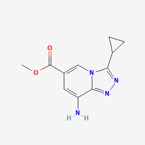 Methyl 8-amino-3-cyclopropyl[1,2,4]triazolo[4,3-a]pyridine-6-carboxylate