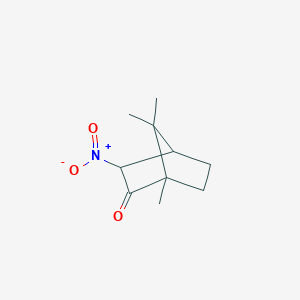 molecular formula C10H15NO3 B14740737 Bicyclo[2.2.1]heptan-2-one, 1,7,7-trimethyl-3-nitro- CAS No. 2243-88-1