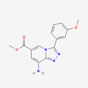 Methyl 8-amino-3-(3-methoxyphenyl)[1,2,4]triazolo[4,3-a]pyridine-6-carboxylate