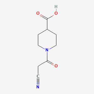 1-(2-Cyanoacetyl)piperidine-4-carboxylic acid