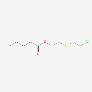 2-(2-Chloroethylsulfanyl)ethyl pentanoate