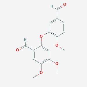 molecular formula C17H16O6 B14740764 2-(5-Formyl-2-methoxyphenoxy)-4,5-dimethoxybenzaldehyde CAS No. 2221-51-4