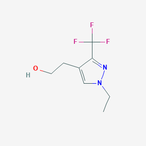 2-(1-ethyl-3-(trifluoromethyl)-1H-pyrazol-4-yl)ethan-1-ol