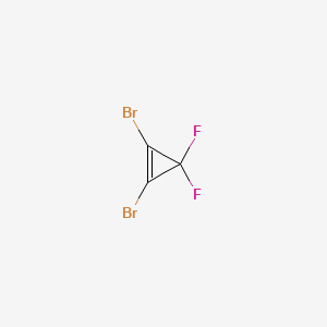 molecular formula C3Br2F2 B14740804 Cyclopropene, 1,2-dibromo-3,3-difluoro- CAS No. 6262-46-0