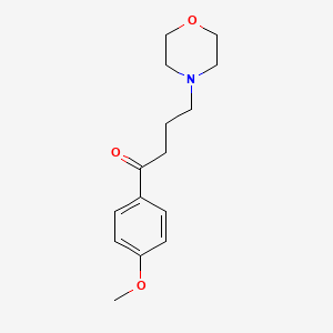 molecular formula C15H21NO3 B14740847 1-(4-Methoxyphenyl)-4-(morpholin-4-yl)butan-1-one CAS No. 5170-66-1