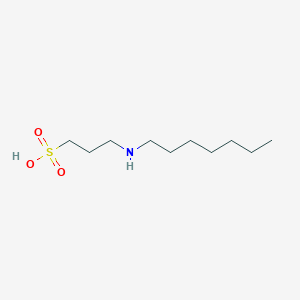 molecular formula C10H23NO3S B14740882 1-Propanesulfonic acid, 3-(heptylamino)- CAS No. 1119-93-3