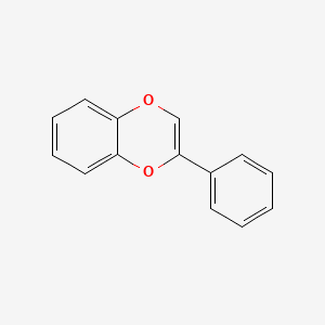 molecular formula C14H10O2 B14740916 1,4-Benzodioxin, 2-phenyl- CAS No. 5770-58-1