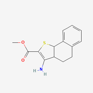 molecular formula C14H15NO2S B1474092 Methyl 3-amino-3a,4,5,9b-tetrahydronaphtho[1,2-b]thiophene-2-carboxylate CAS No. 927803-59-6