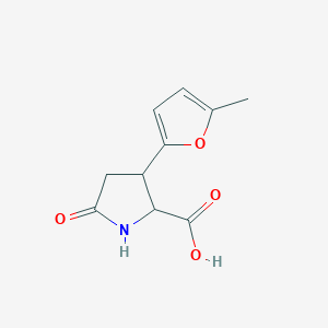 molecular formula C10H11NO4 B1474094 3-(5-Methyl-2-furyl)-5-oxoproline CAS No. 1219434-95-3