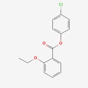 molecular formula C15H13ClO3 B14740940 4-Chlorophenyl 2-ethoxybenzoate CAS No. 6282-31-1