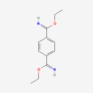 molecular formula C12H16N2O2 B14740948 Diethyl benzene-1,4-diformamidate 