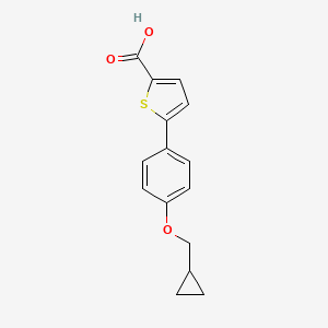 5-[4-(Cyclopropylmethoxy)phenyl]-2-thiophenecarboxylic acid