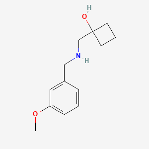 1-({[(3-Methoxyphenyl)methyl]amino}methyl)cyclobutan-1-ol