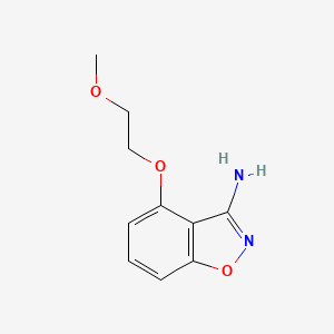 molecular formula C10H12N2O3 B1474103 4-(2-Methoxyethoxy)-1,2-benzisoxazol-3-amine CAS No. 927802-21-9
