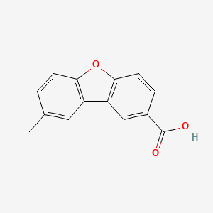 molecular formula C14H10O3 B1474106 8-Methyldibenzo[b,d]furan-2-carboxylic acid CAS No. 927802-42-4
