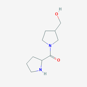 molecular formula C10H18N2O2 B1474109 [1-(Pyrrolidine-2-carbonyl)pyrrolidin-3-yl]methanol CAS No. 1566490-76-3
