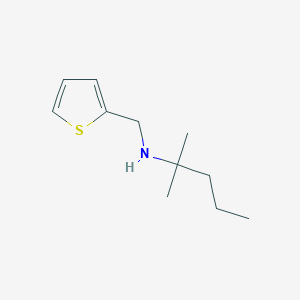 molecular formula C11H19NS B1474112 (2-Methylpentan-2-yl)(thiophen-2-ylmethyl)amine CAS No. 1595634-25-5