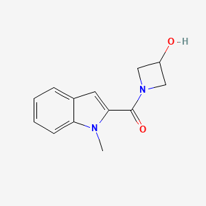 molecular formula C13H14N2O2 B1474117 (3-hydroxyazetidin-1-yl)(1-methyl-1H-indol-2-yl)methanone CAS No. 2069909-22-2