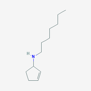 N-heptylcyclopent-2-en-1-amine