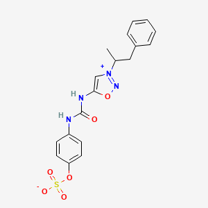 molecular formula C18H18N4O6S B1474122 p-Hydroxymesocarb sulfate CAS No. 1372980-56-7