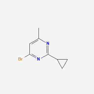 molecular formula C8H9BrN2 B1474123 4-Bromo-2-cyclopropyl-6-methylpyrimidine CAS No. 1412953-04-8