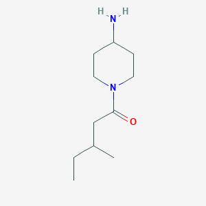 molecular formula C11H22N2O B1474127 1-(4-氨基哌啶-1-基)-3-甲基戊烷-1-酮 CAS No. 1592971-91-9