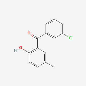 (3-Chlorophenyl)(2-hydroxy-5-methylphenyl)methanone