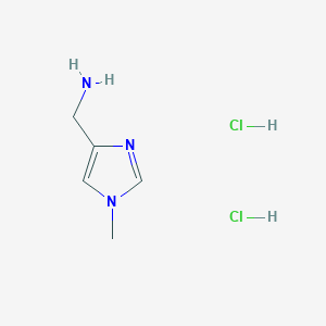 molecular formula C5H11Cl2N3 B1474137 (1-甲基-1H-咪唑-4-基)甲胺二盐酸盐 CAS No. 1810069-97-6