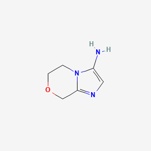 molecular formula C6H9N3O B1474148 5,6-Dihydro-8H-imidazo[2,1-c][1,4]oxazin-3-ylamine CAS No. 1525606-78-3