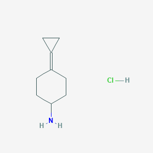 molecular formula C9H16ClN B1474154 4-Cyclopropylidenecyclohexan-1-amine hydrochloride CAS No. 2098087-02-4