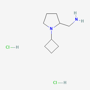 (1-Cyclobutylpyrrolidin-2-yl)methanamine dihydrochloride
