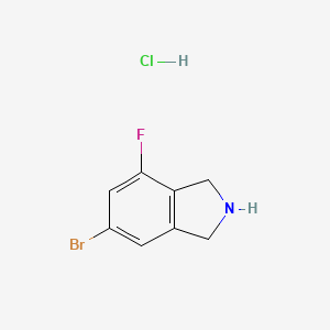 molecular formula C8H8BrClFN B1474165 6-Bromo-4-fluoroisoindoline hydrochloride CAS No. 2007915-89-9