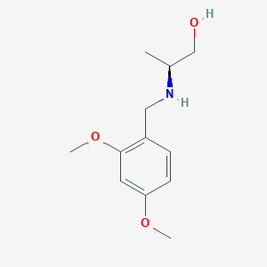 molecular formula C12H19NO3 B1474166 (2S)-2-[(2,4-Dimethoxybenzyl)amino]propan-1-ol CAS No. 1604301-65-6