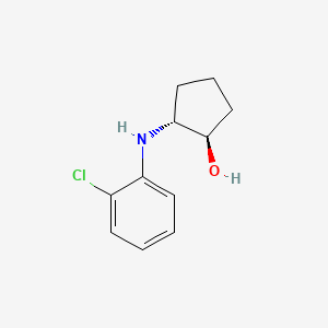 molecular formula C11H14ClNO B1474167 (1R,2R)-2-[(2-chlorophenyl)amino]cyclopentan-1-ol CAS No. 1843467-23-1