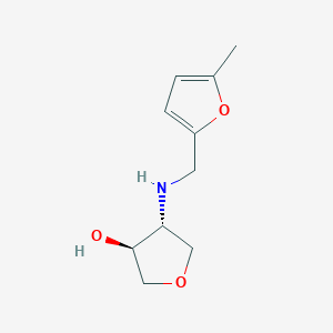 molecular formula C10H15NO3 B1474169 (3S,4R)-4-{[(5-甲基呋喃-2-基)甲基]氨基}氧杂环-3-醇 CAS No. 1932178-63-6