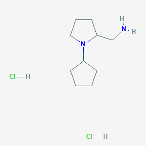 (1-Cyclopentylpyrrolidin-2-yl)methanamine dihydrochloride