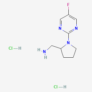 (1-(5-Fluoropyrimidin-2-yl)pyrrolidin-2-yl)methanamine dihydrochloride