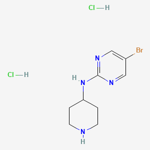 5-bromo-N-(piperidin-4-yl)pyrimidin-2-amine dihydrochloride