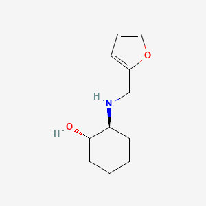 molecular formula C11H17NO2 B1474183 (1S,2S)-2-{[(furan-2-yl)methyl]amino}cyclohexan-1-ol CAS No. 1932404-46-0