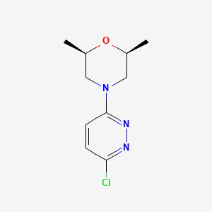 molecular formula C10H14ClN3O B1474189 (2S,6R)-4-(6-chloropyridazin-3-yl)-2,6-dimethylmorpholine CAS No. 89937-25-7