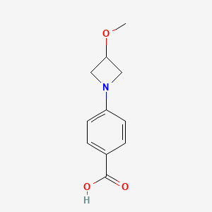 molecular formula C11H13NO3 B1474190 4-(3-Methoxyazetidin-1-yl)benzoic acid CAS No. 1881065-79-7