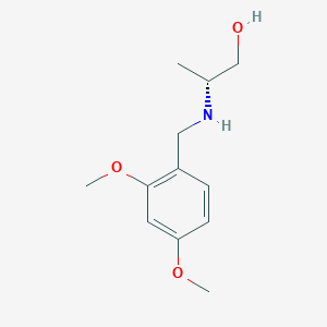 molecular formula C12H19NO3 B1474193 (2R)-2-[(2,4-Dimethoxybenzyl)amino]propan-1-ol CAS No. 1604272-60-7