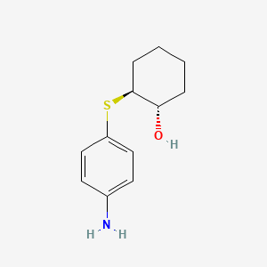 B1474195 (1S,2S)-2-[(4-aminophenyl)sulfanyl]cyclohexan-1-ol CAS No. 2165631-71-8