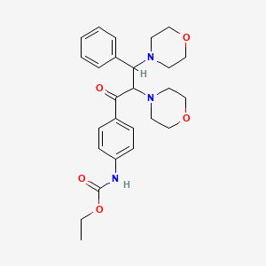 Ethyl {4-[2,3-bis(morpholin-4-yl)-3-phenylpropanoyl]phenyl}carbamate