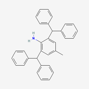 molecular formula C33H29N B1474207 2,6-Dibenzhydryl-4-methylaniline CAS No. 56138-96-6