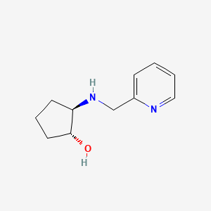 molecular formula C11H16N2O B1474211 (1R,2R)-2-{[(pyridin-2-yl)methyl]amino}cyclopentan-1-ol CAS No. 1932169-98-6