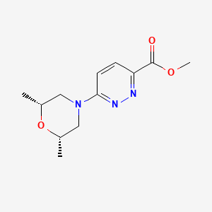 methyl 6-((2S,6R)-2,6-dimethylmorpholino)pyridazine-3-carboxylate