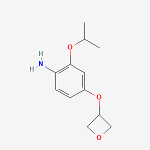 molecular formula C12H17NO3 B1474219 2-Isopropoxy-4-(oxetan-3-yloxy)-phenylamine CAS No. 1593988-06-7